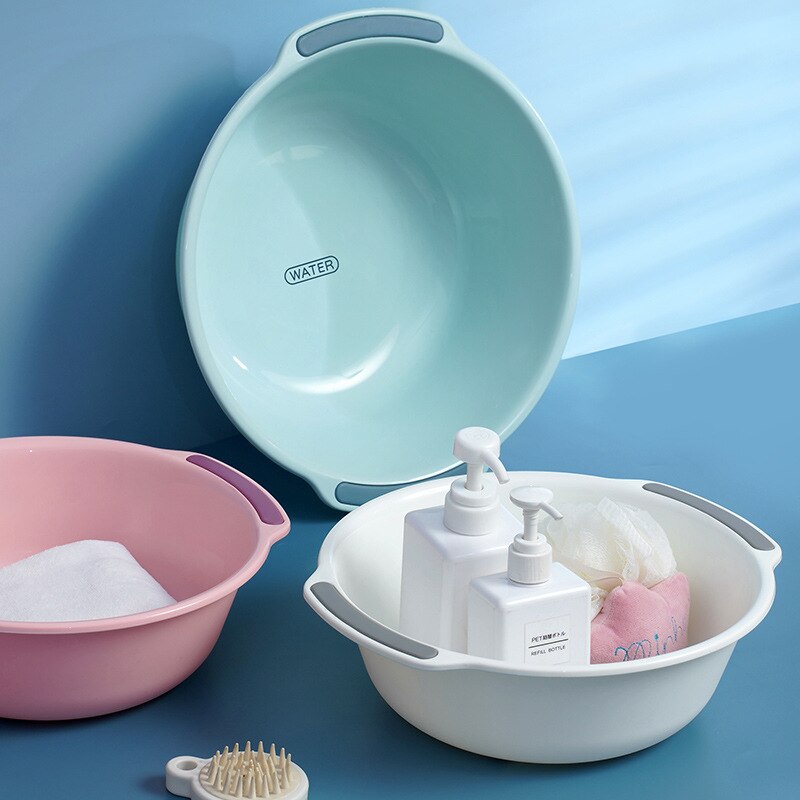 Household Large Thickened Baby Washing Clothes Plastic Washbasin Kitchen Fruit Dish Basin Student Dormitory Washbasin Washbasin