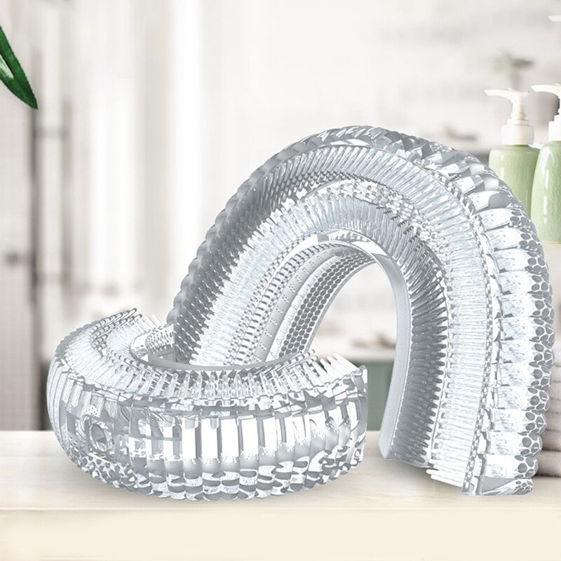 Electric Toothbrush Head Sonic Clean Replacement Toothbrush Heads Silicone Brush Teeth Heads 360 Degree U Type Automatic