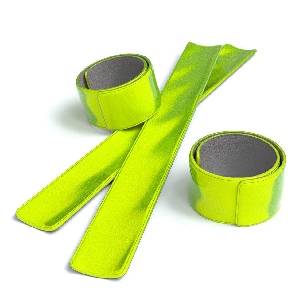 6 Pcs Fiets Reflecterende Veilig Been Broek Clip Strap Beam Band Bodem Riem Fietsen Apparatuur Blote Arm Bandjes Voor Armen en Voeten: A