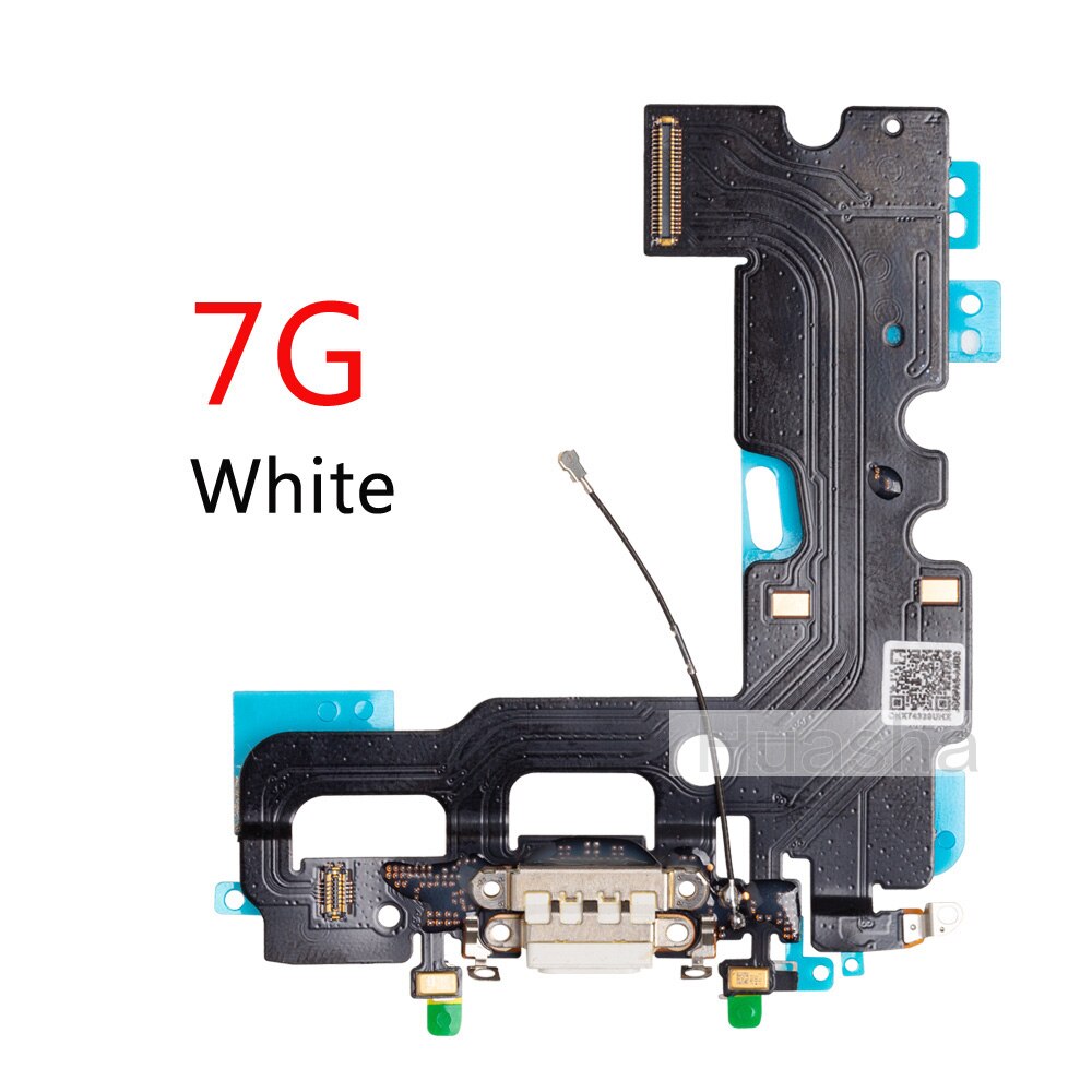 Für iPhone 7G 7 8G 8 Plus X Lade-Port Dock Connector Kopfhörer Audio Jack + Mikrofon Flex kabel Ersatz: For 7G  White