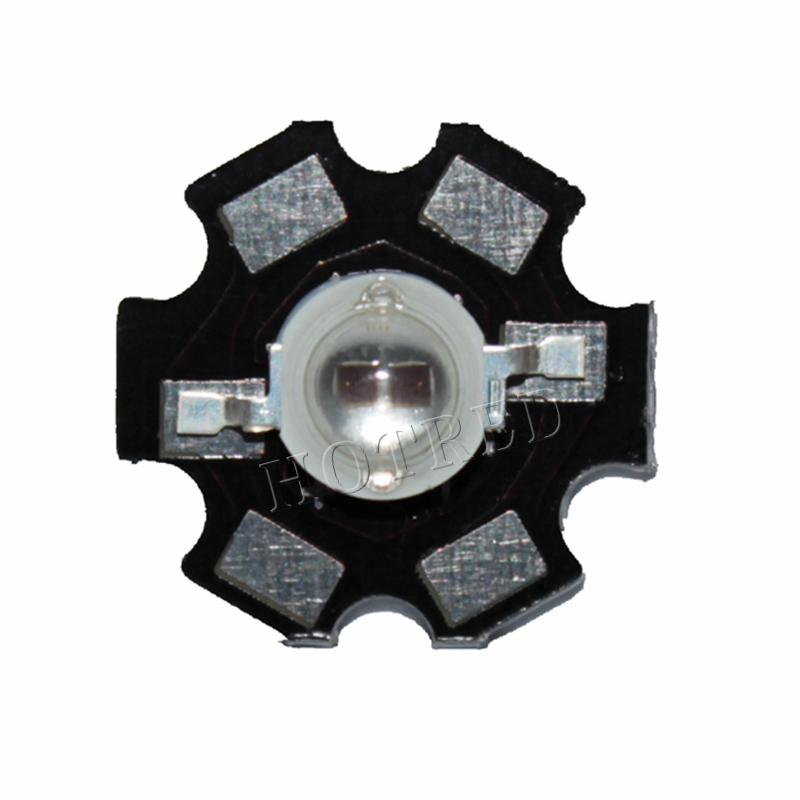 10 stks 3 W Led Diode 3 W 5 W Licht 2 Chips 3 W 5 W led diode Emitter Blauw 450nm UV Diode 395nm IR 730nm 740nm high power UV lamp PCB: IR With 20mm pcb