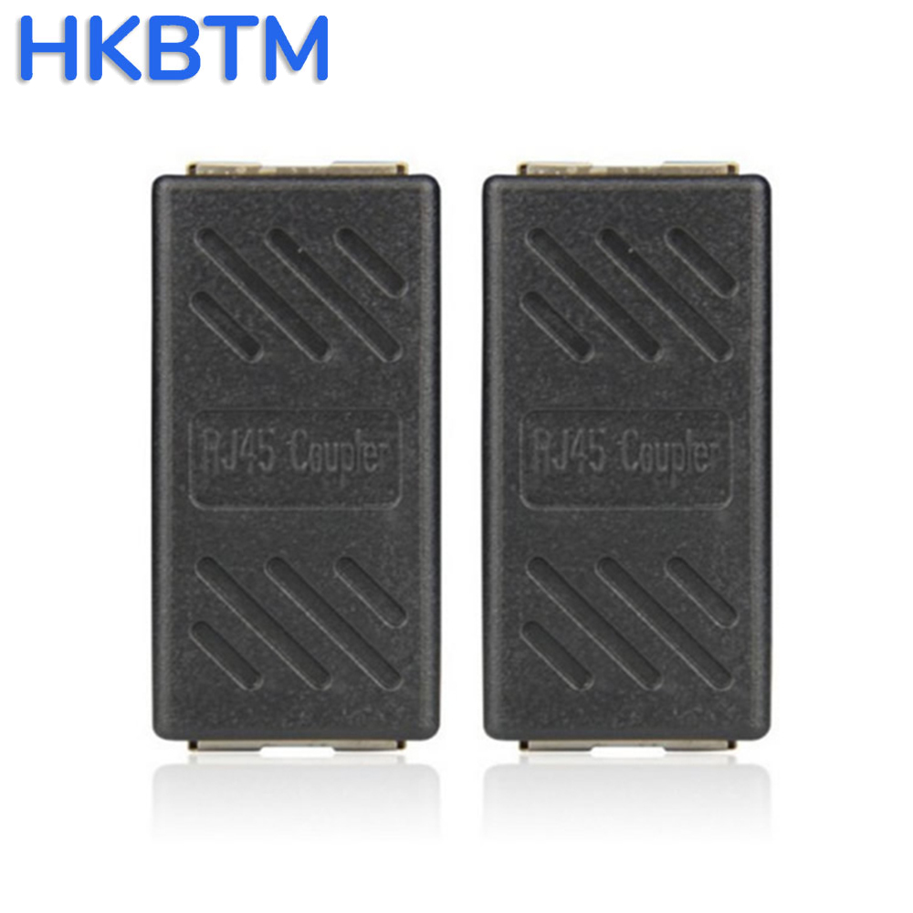 HKBTM Female to Female Network LAN Connector Adapter Coupler Extender RJ45 Ethernet Cable Extension Converter