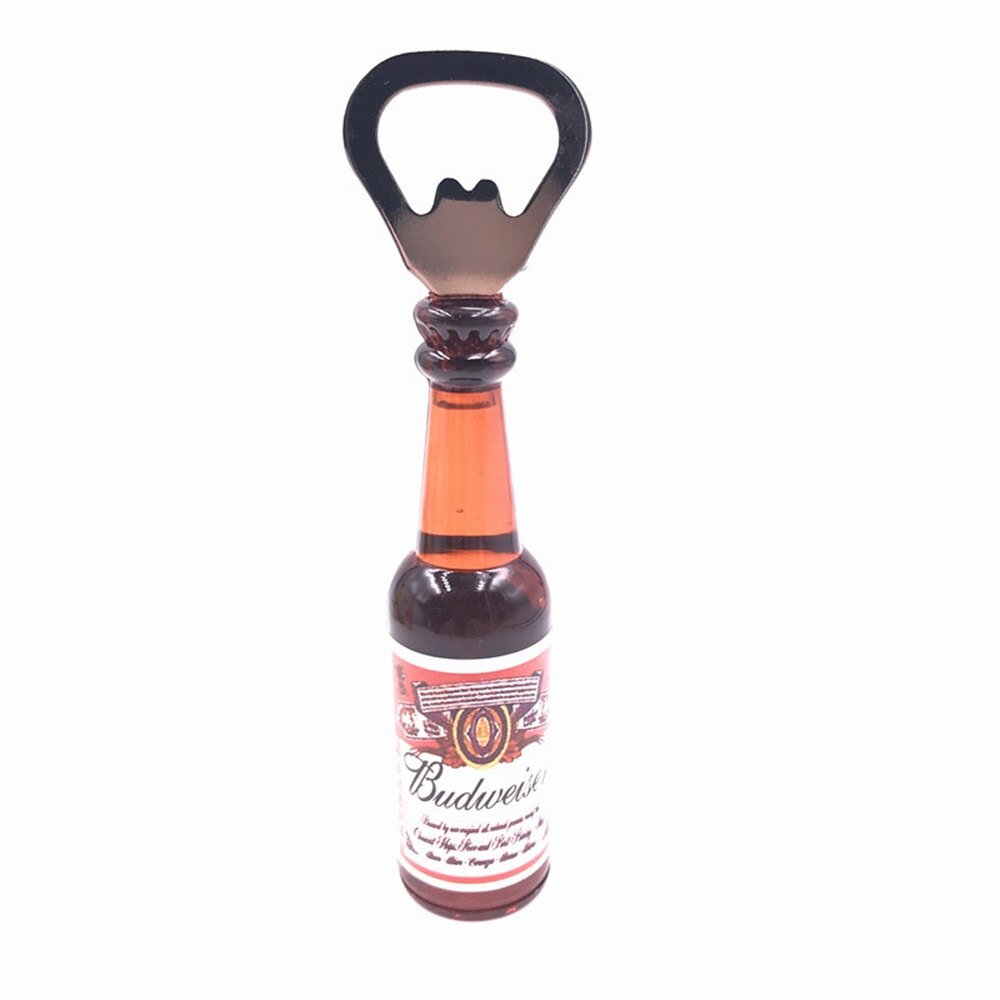 3D Koelkast Magneet Simulatie Bier Coke Whiskey Opener Mini Wijn Fles Soda Kurkentrekker Vloeistof Kan Flow Keuken Decor: Q