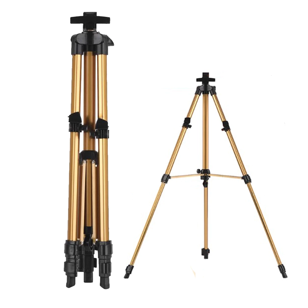 JSES Adjustable Aluminum Sketch Display Easel Stand Painting easel For Artist Art Tools Folding Easels: Gold