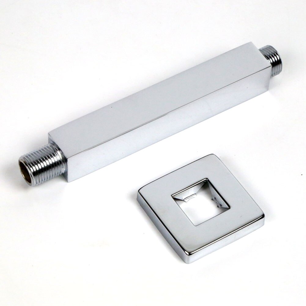 Stainless Steel Lightweight Shower Head Arm Stable Ceiling Mounted Chrome Finish Modern Home Corrosion Resistant Fixed Bathroom: 15cm