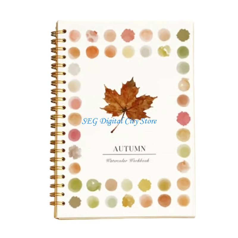 U75B Travel Watercolor Set 12 Color Watercolour Paint Watercolour Workbook and Brush: Red