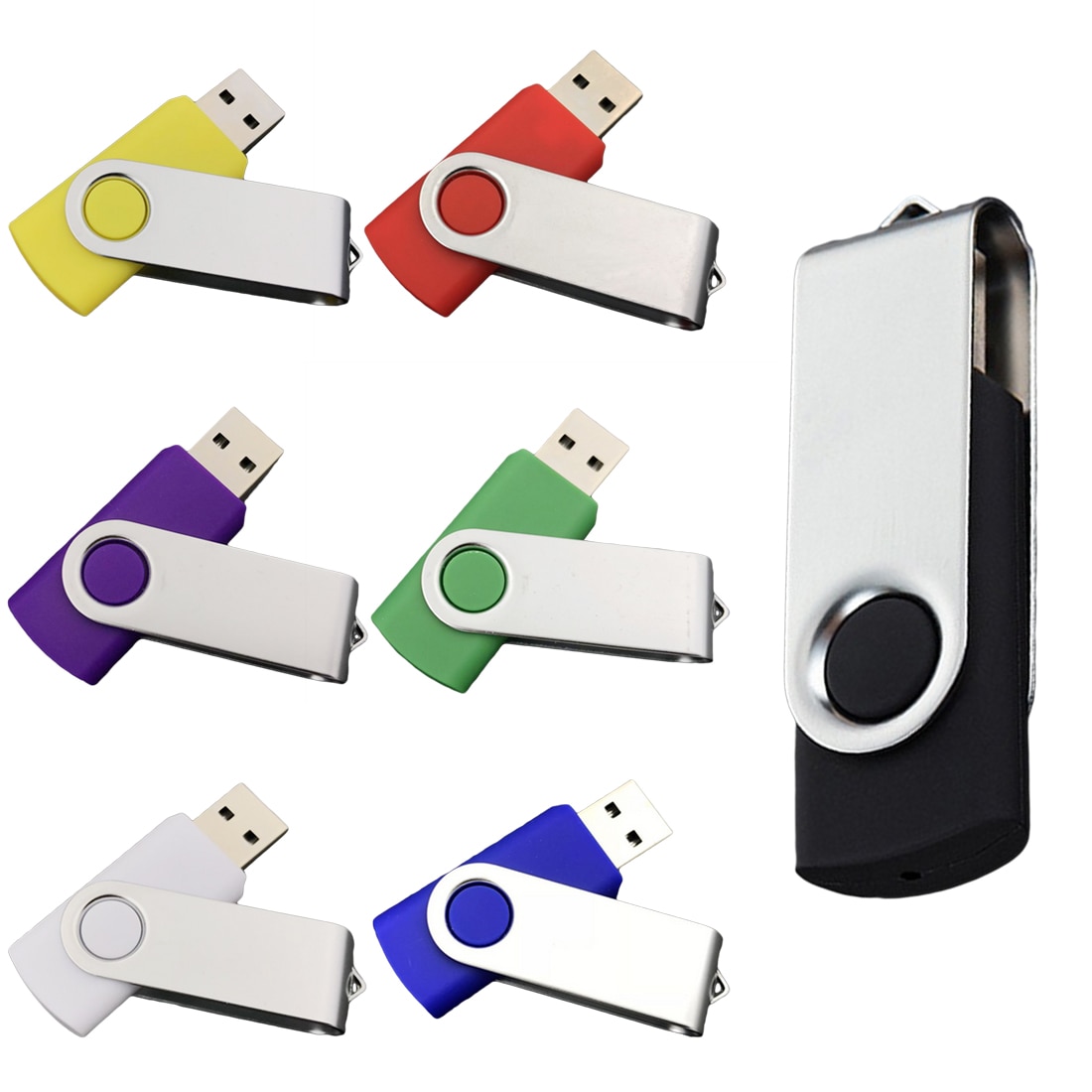 Memory Storage Devices U disk Pen Drive USB Flash Drive Rotate 4g 8g 16g 32g Micro usb