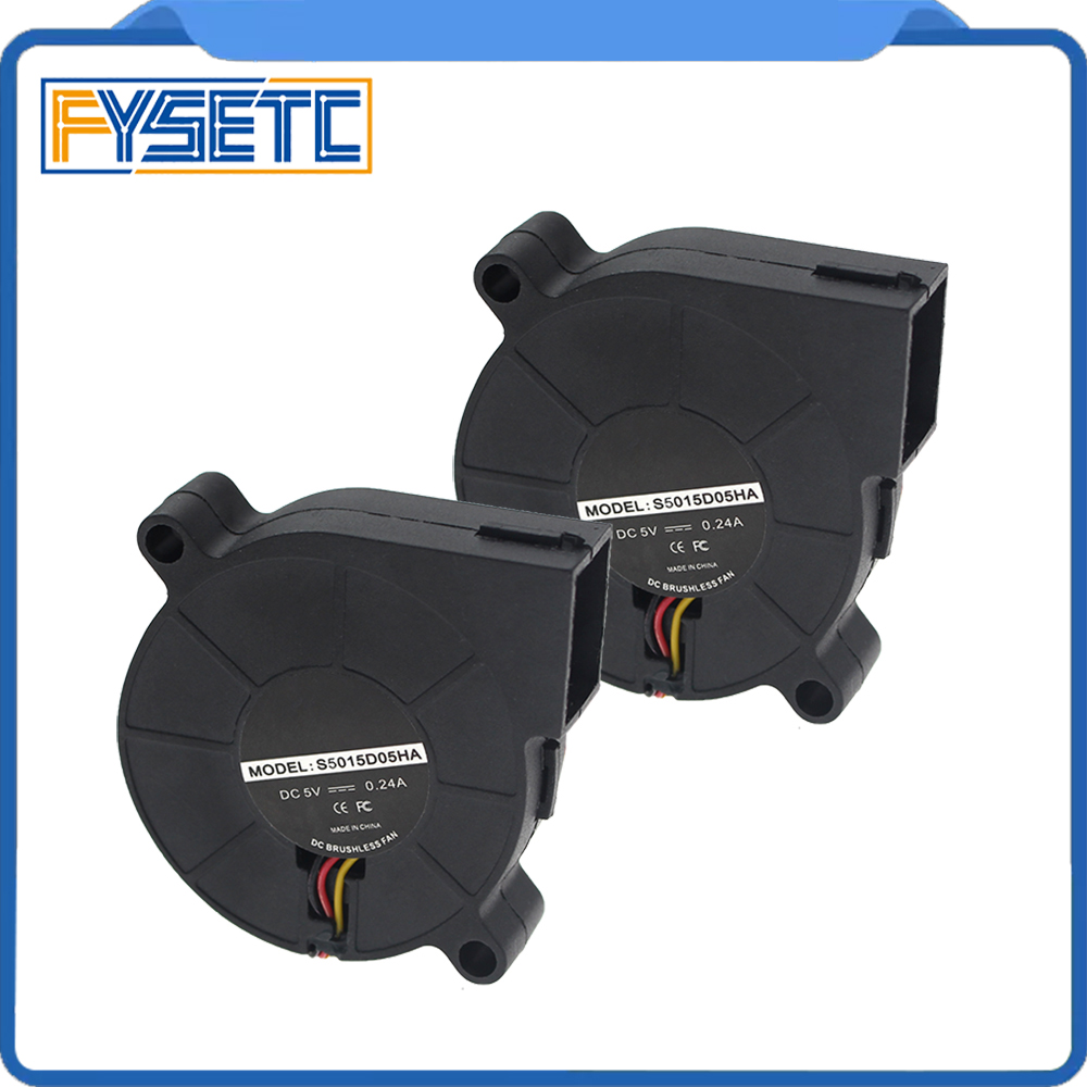 FYSETC Prusa Mini 3D drukarki części DC 5V 5015 50mm wentylator łożysko ślizgowe przedni wentylator chłodzący chłodnicy