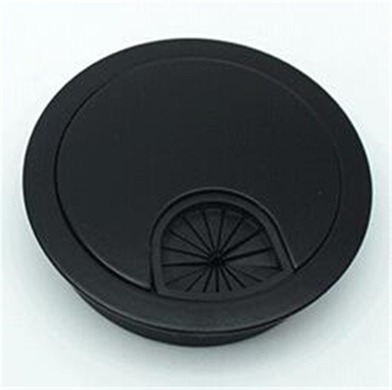 KK & FING-Cubierta de orificio para Cable de escritorio, Base de 50-80MM, ojal para mesa de escritorio de ordenador, puerto de Cable, cubierta de orificio para Cable, herrajes para muebles, 1 ud.: Marfíl / 80 mm