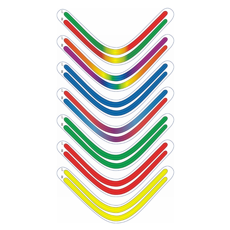 For PS5 Console Rainbow Gradient Sticker Self Adhesive Decals LED Lightbar For CD-ROM Digital Version Game Accessories