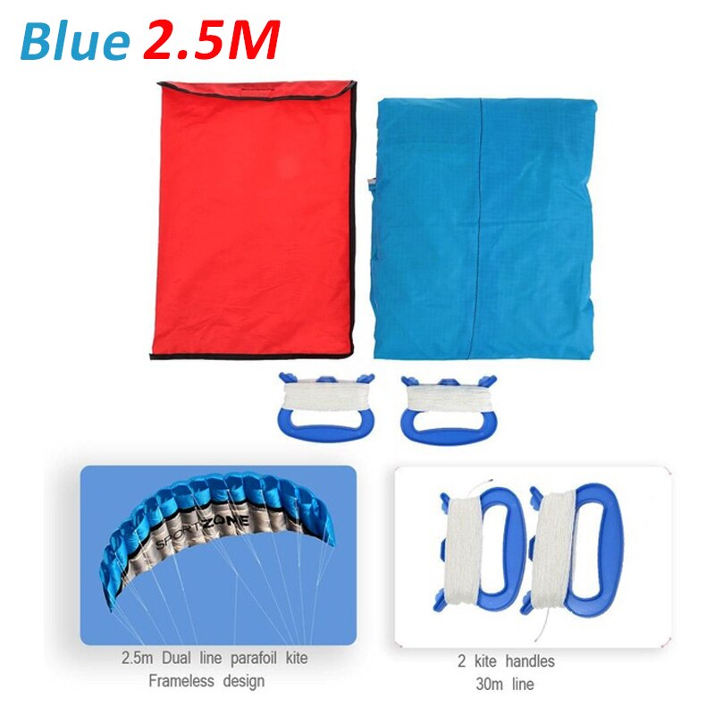 1.4m / 1.8m / 2.5m dual Line Stunt power Kite soft kite surf flying outdoor fun sports kiteboard