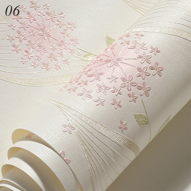 Luxury Embossed Damask Wallpaper 3D Self-adhesive Wallpaper Fine-pressed Non-woven Bedroom Living Room TV Background Wallpaper: 06