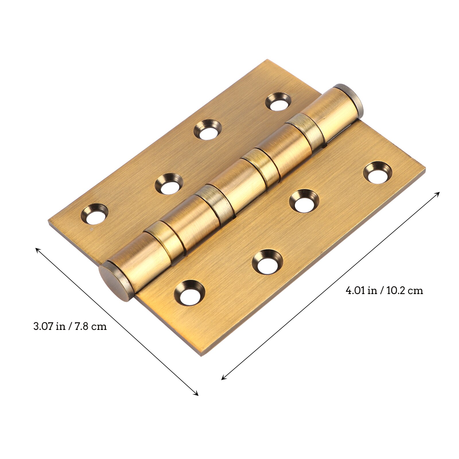 1pc Stainless Steel Flat Hinge Thickened Flat Hinge Hinge Golden