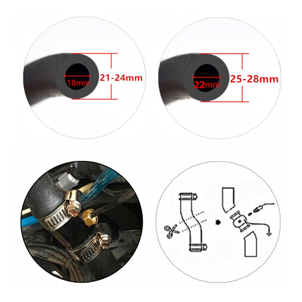 Moto KOSO medidor de temperatura del agua Mini medidor termómetro Moto Universal para XMAX300 CB400 MT 07 09 Sensor Scooter Racing