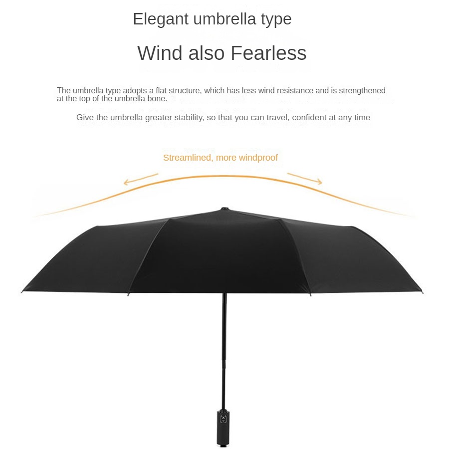 Stylish Automatic Umbrella - UV Protection, Windproof with 10 Reinforced Ribs, for Sun & Rain