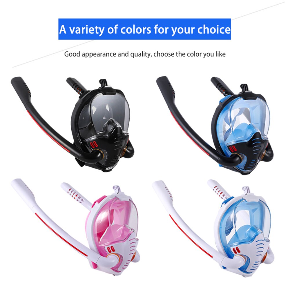Máscara de buceo Scuba para mujer, mascarilla de esnórquel de cara completa, subacuática, antiniebla, para nadar, pesca submarina, hombre