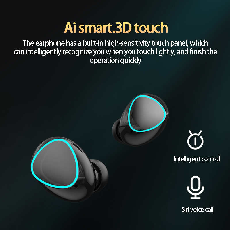 M22 TWS bezprzewodowy zestaw słuchawkowy Bluetooth para słuchawek Touch Stereo sport cyfrowy wyświetlacz 9D cztery słuchawki dla osób podwójnych