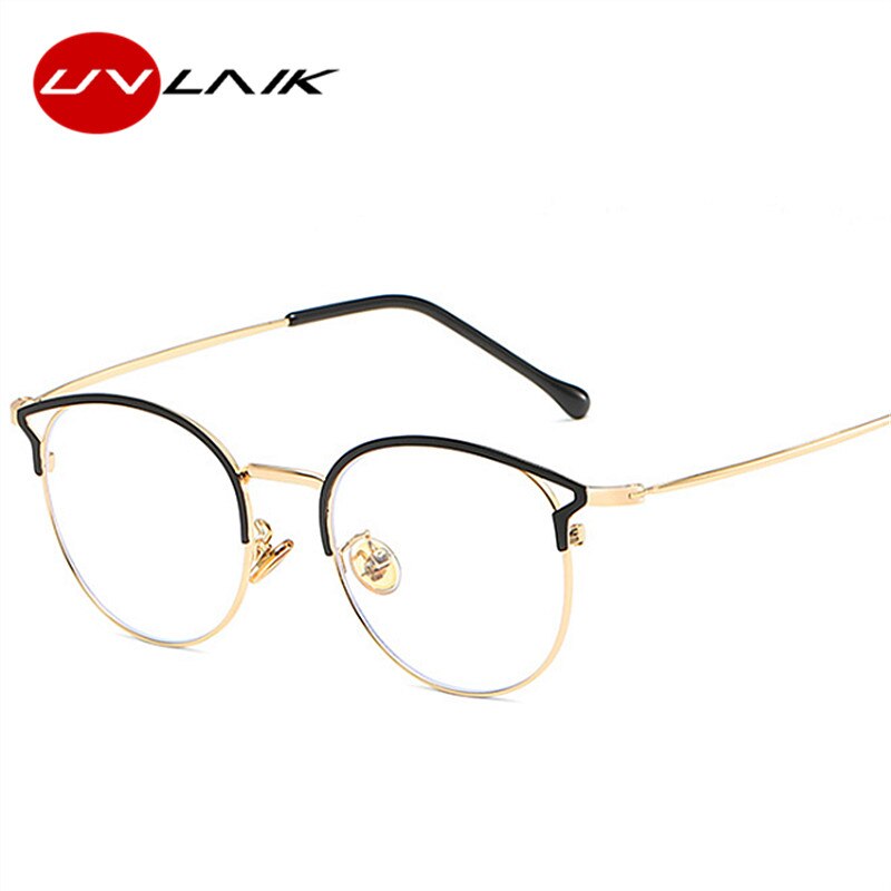 UVLAIK Anti Blaues Licht Gläser Rahmen Katze Auge Brillen Rahmen Frauen Computer Schutz Brillen Optische Brille Myopie Rahmen
