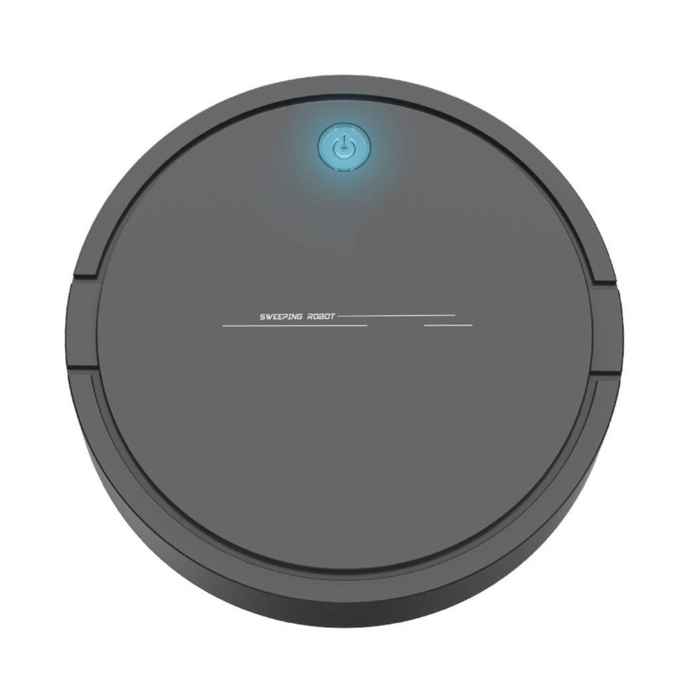 USB Rechargeable Smart Robot Vacuum Cleaner Automatic Sweeping Mopping Machine Robotic Vacuums: Black