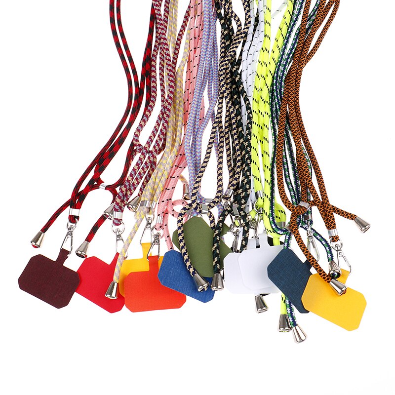 Universele Crossbody Patch Telefoon Lanyards Mobiele Telefoon Strap Lanyard Nylon Zachte Touw Mobiele Telefoon Opknoping Cord Holder