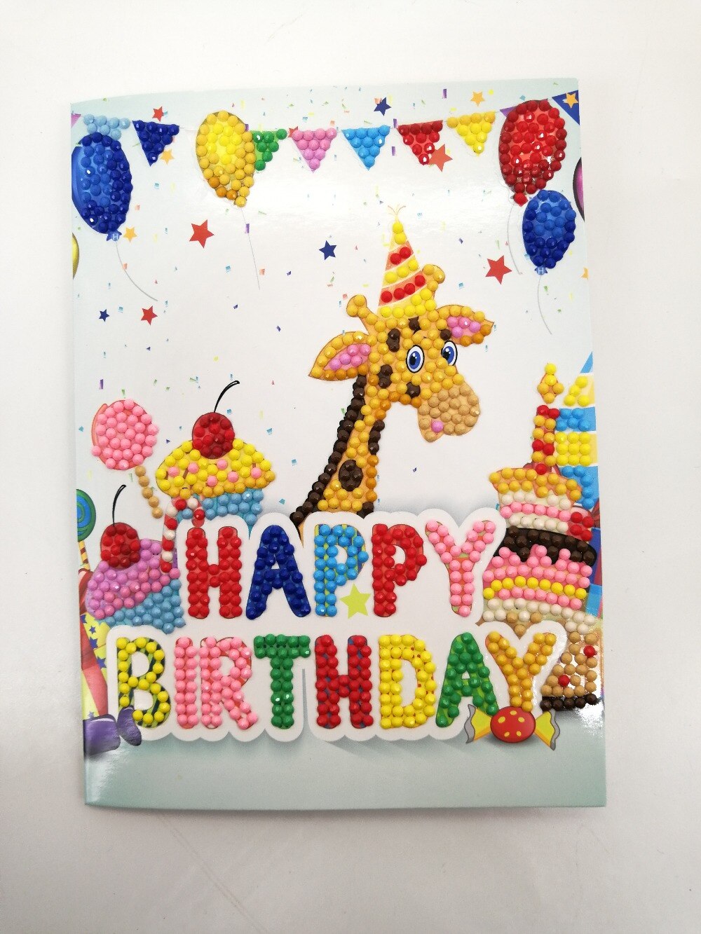 DIY Happy Birthday Greeting Cards Diamond Painting Diamond Embroidery Children's Handmade DIY Birthday