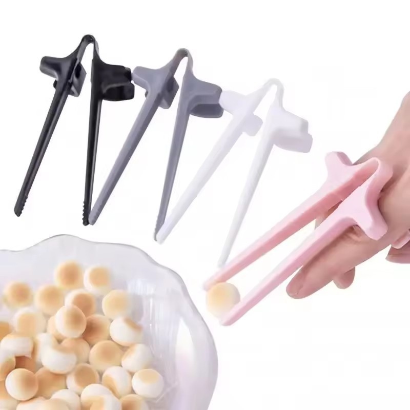 1 stk. plastik finger spisepinde anti-snavset spil spil telefon klips snacks doven assistent spil tilbehør