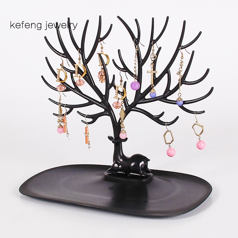Deer Jewelry Stand Display Necklace Earring Ring Braclet Holder Show Rack Girlfriend Home Storage Decoration Jewelry Holder