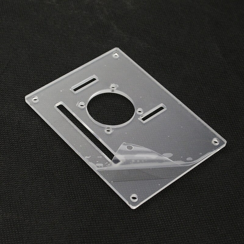 For Raspberry Pi 4 Layers Acrylic Case Holder Box + Cooling Fan with Metal Cover for Raspberry Pi 4 /3 Model B+/3B