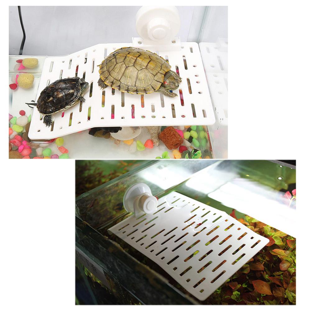 Akvarium kæledyrsforsyning plast skildpadder mole akvarium dekoration skildpadde ø krybdyr solterrasse flydende ø platform  vk3q