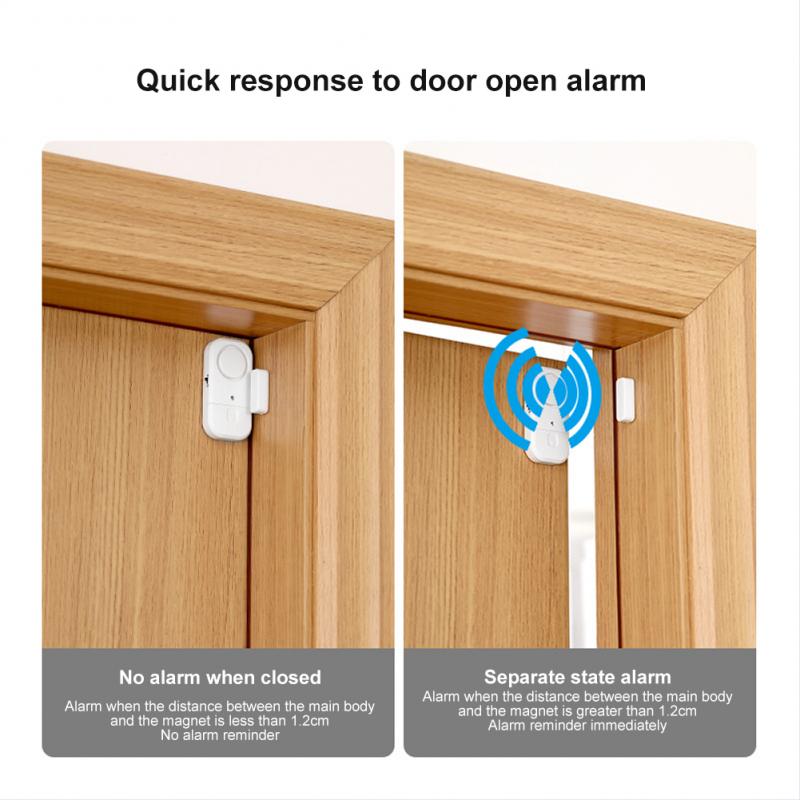 Fasola Huishoudelijke Deur En Raam Alarm Deur Magnetische Venster Anti-Diefstal Schakelaar Alarm Deur Open Herinnering Alarm Systeem Veilig thuis