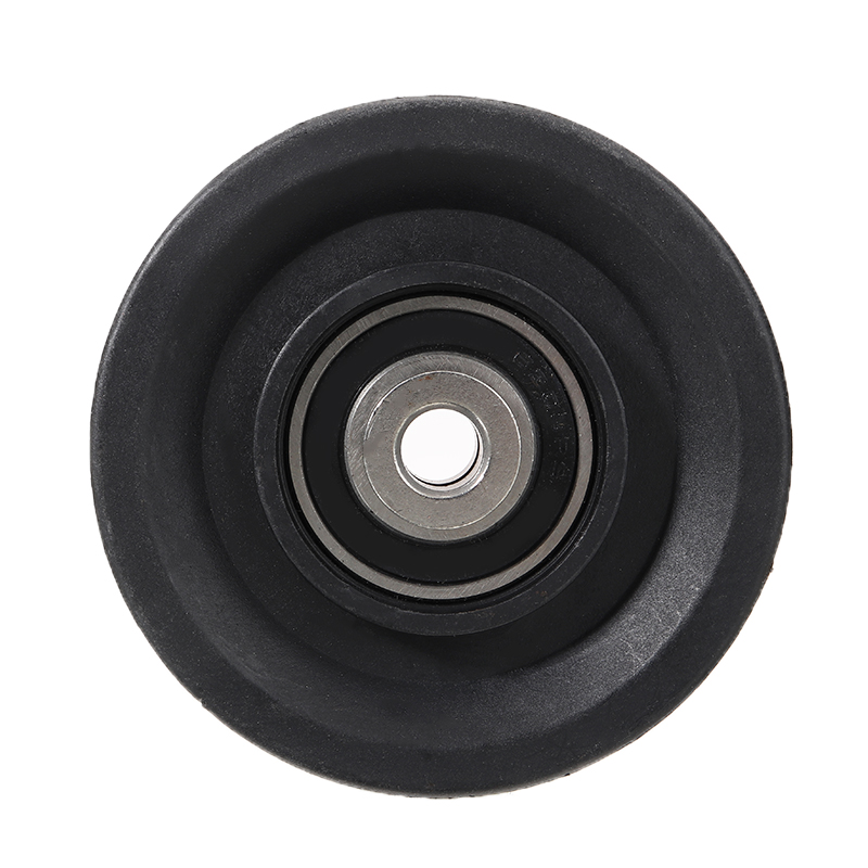 1 pieza de 3,5 "90mm, rodamiento de nailon negro, Cable de rueda de polea, accesorios universales de equipo de entrenamiento de fuerza y Fitness
