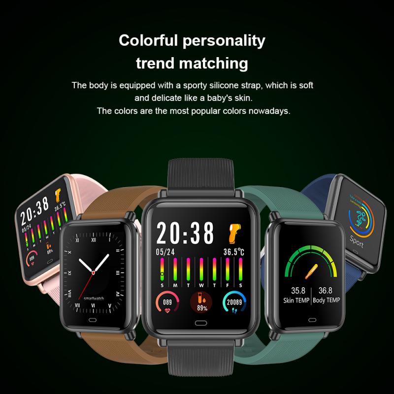 Smart Bracelet Q9T Smart Bracelet Body Temperature, Refreshment Rate Blood Pressure And True Blood Oxygen Monitoring