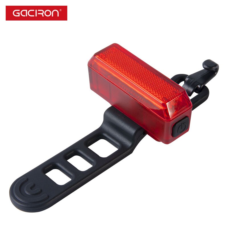 Gaciron bicicleta luz trasera impermeable Riding luz trasera LED USB recargable carretera Ciclismo Luz de cola de la lámpara Luces de bicicleta Accesorios: W11