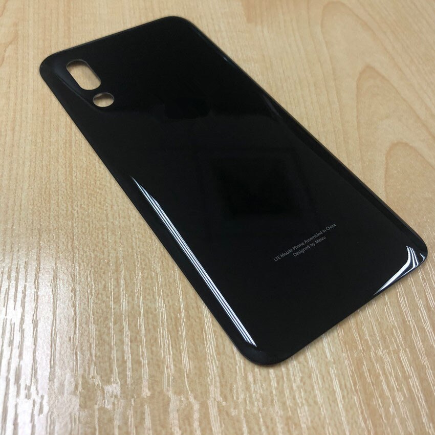 16S Original Housing For MEIZU 16S 6.2" Battery Cover Repair Replace Back Door Phone Rear Case + Logo: Black