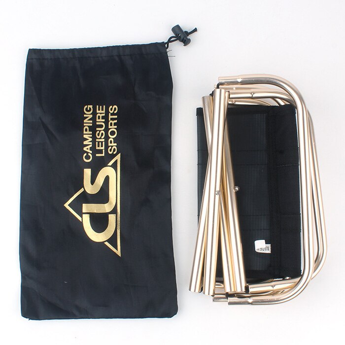 Magie Liga draussen klappstuhl schwarz extra große 7075 Aluminium legierung angeln Camping stuhl Grill hocker klapp hocker po