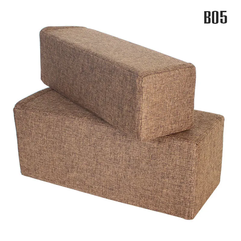 Cuscino per bracciolo per divano da 50 cm Cuscino per le mani Tecnologia Panno Tessuto di lino Cuscini stereoscopici cubidi lunghi Cuscino per bracciolo decorativo per divano: Radura / 40x40cm