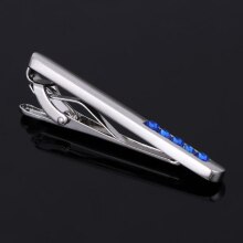 Men Metal Black Simple Necktie Tie Bar Clasp Clip Clamp Pin Men Stainless Steel For Business Man Necktie Tie Clasps