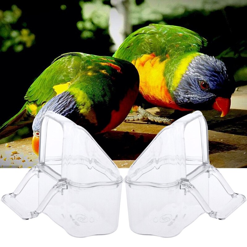 Fugleburdæksel nylon mesh skal nederdel let rengøring frøfanger vagt fuglbur tilbehør luftigt mesh papegøje fuglburnet: Fuglebur madboks