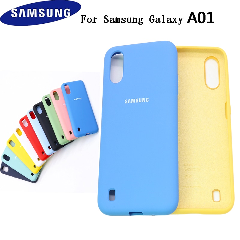 Caso semplice Per Samsung Galaxy A01 SM-A015F Dipinta Del Silicone Della Caramella TPU Della Copertura Posteriore Per samsung galaxy UNA 01 A105 Globale versione