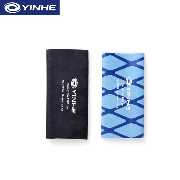2x Heat-shrinkable YINHE Overgrip for Table Tennis Racket Handle Grip / Tape GALAXY Ping Pong Bat Grips Sweatband: 1 Black 1 Blue