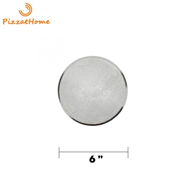 PizzAtHome 6 to 22 inch Pizza Stone Seamless Aluminum Mesh Pizza Pan Baking Screen Round Pizza Tool Oven Accessories Bake Ware: 6 inch