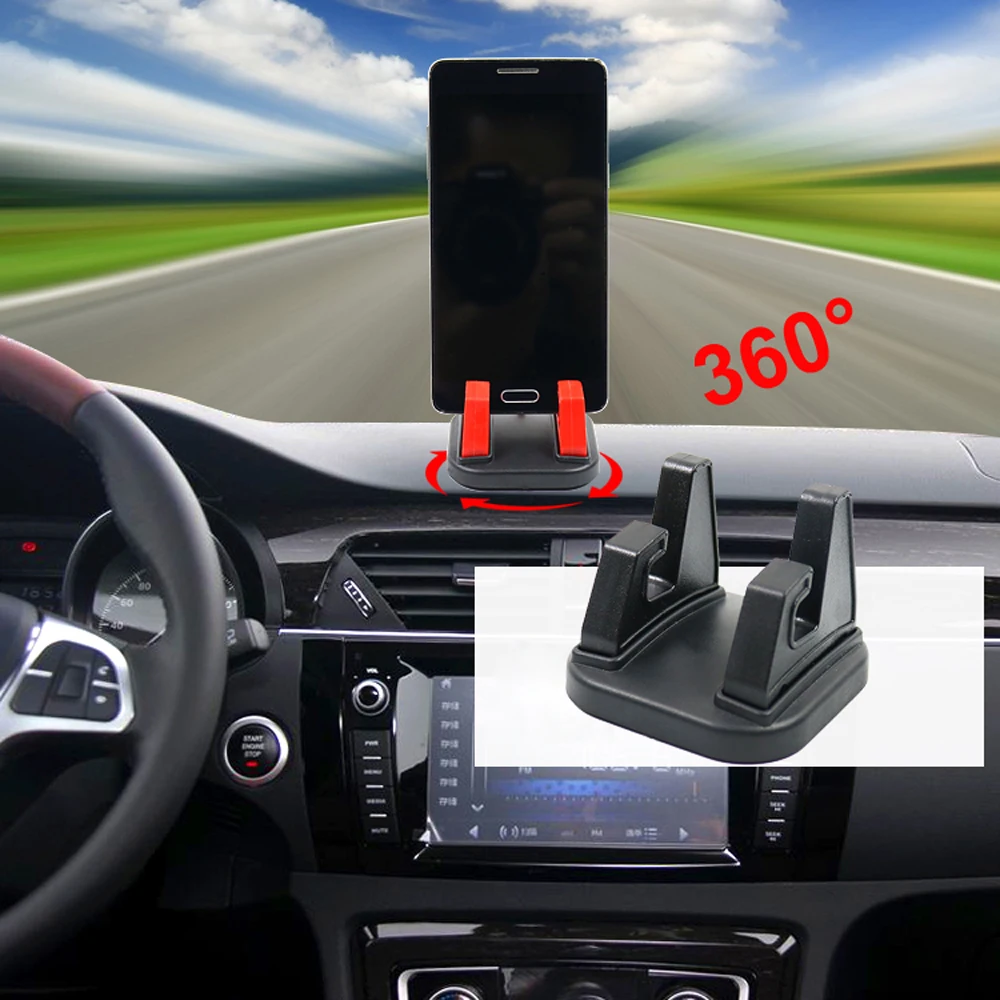 1 PC 360 Graden Draaien Auto Mobiele Telefoon Houder Dashboard Steken Universele Stand Mount Bracket Voor Mobiele Telefoon Auto accessoires