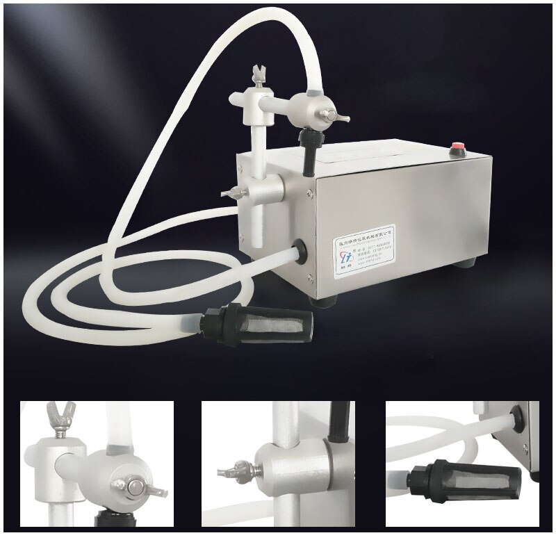 220V Liquid Vulmachine Kleine Automatische Kwantitatieve Numerieke Controle Vloeibare Glas Water Koken Olie Bier Inblikken Machine