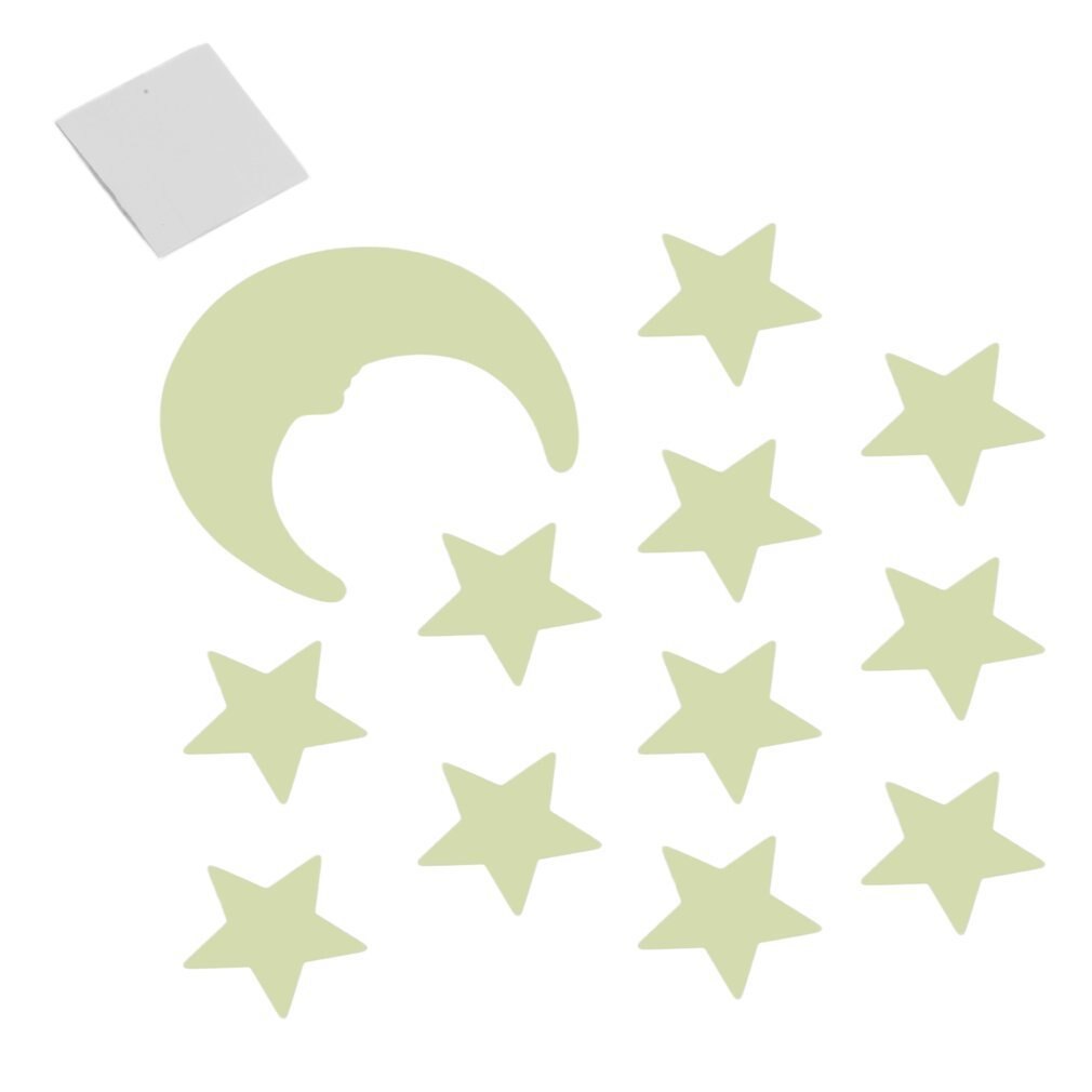 Stars Moon Glow Style In The Dark DIY Luminous Fluorescent Decal Wall Stickers Home Kids Rooms Bedroom Wall Decoration: Default Title