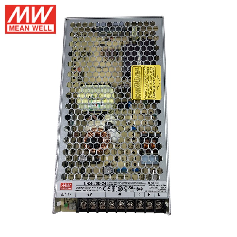 MEAN WELL LRS-200 Switching Power Supply 110V/220VAC 3.3V 4.2V 5V 12V 15V 24V 36V 48V DC Meanwell Power Supply Replace NES-200