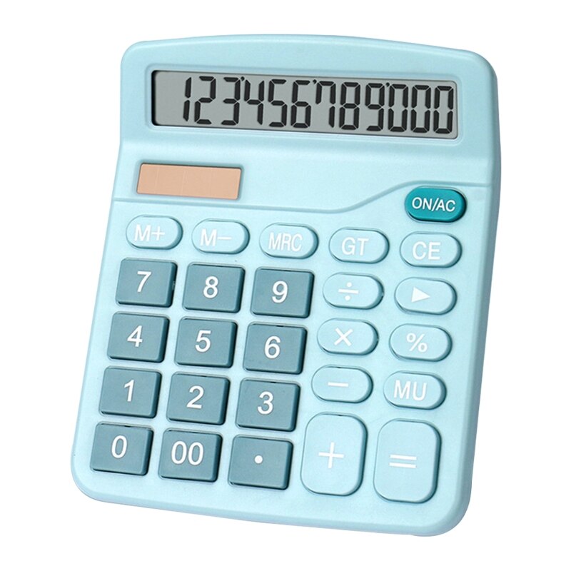 T8WC Home Office 12 Digits Electronic Calculator Large Screen Desktop Calculators