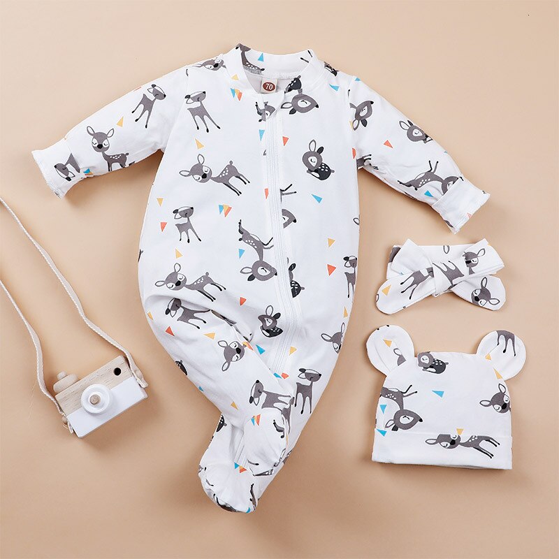 Carter's 3 pièces Usaq Geyimleri né en -né bébé vêtements bébé hiver vêtements dessin animé à manches longues -né garçon -né