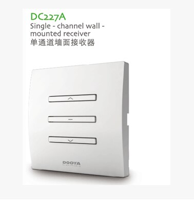 Dooya elektrisk gardin smart hjem væg klistermærke controller dobbelt kanal væg trådløs modtager switch  dc228a dc227a: Dc227a