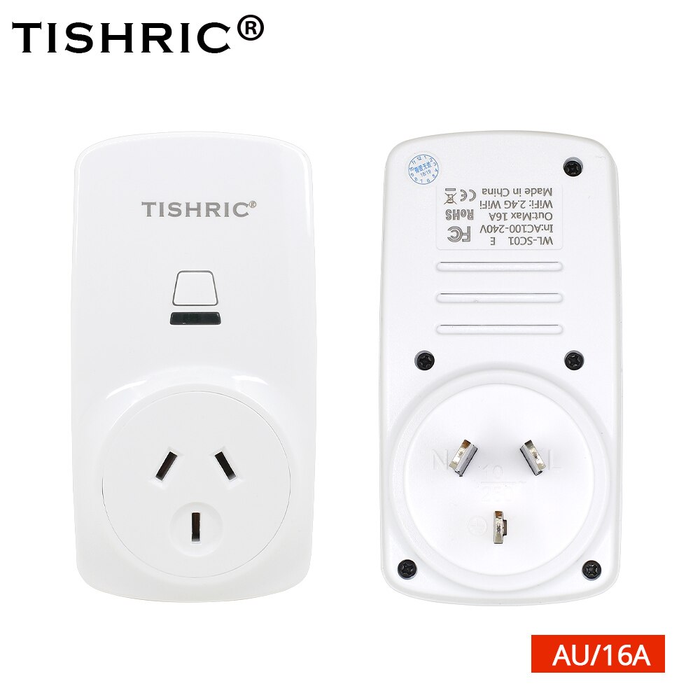 Smart Plug TISHRIC 16A - Presa WiFi Control - Timer - App Ewelink - Compatibile Alexa & Google Home: TISHRIC 16A AU