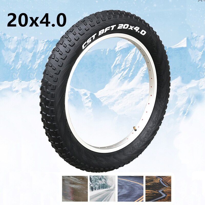Pneus fat bike 20x4.0 pour vélo de plage et ville, 20x4.0